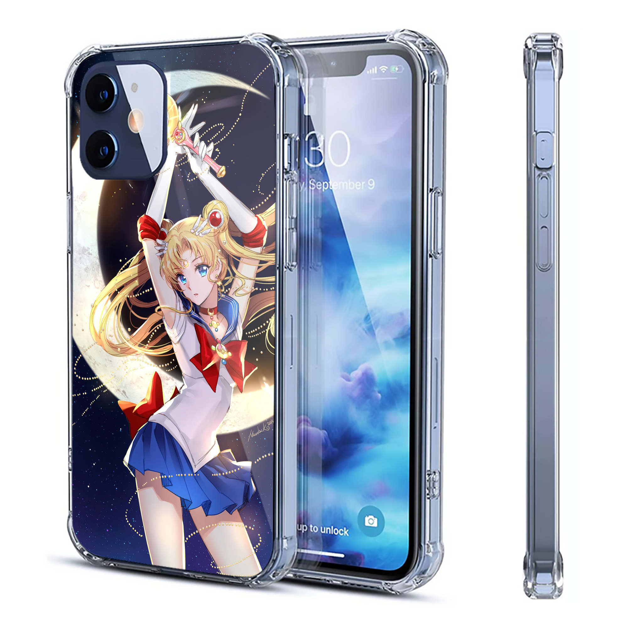 （画像用） 美少女戦士セーラームーン Sailor Moon 【iPhone 12シリーズ対応】透明スマホケース（クリアソフトケース）